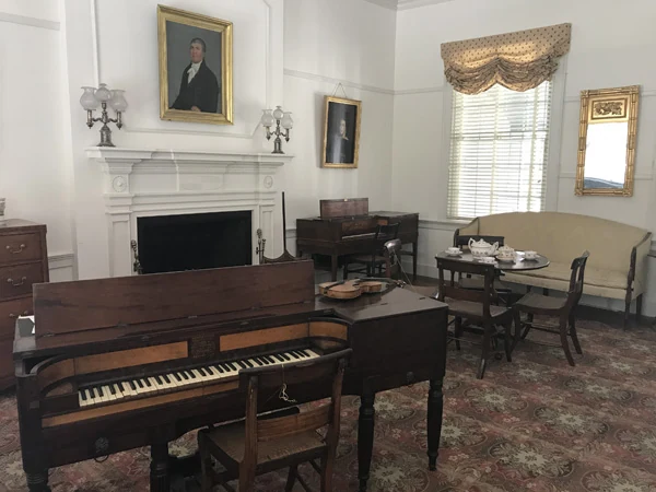 The parlour on the first floor of McDowell House